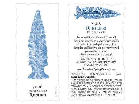 Arrowhead Spring Vineyards - Wine Label Design