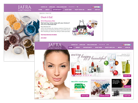 JAFRA Website Rebrand